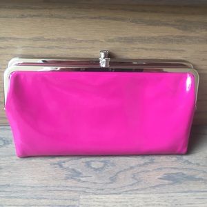 HOBO “Lauren” Wallet in Fuschia Patent Leather